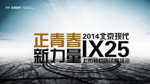 2014北京现代IX25上市特约店试驾培训方案