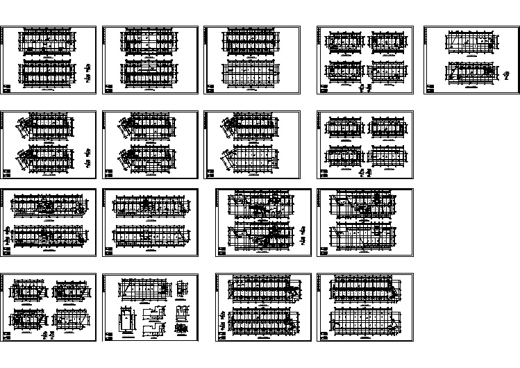 学院内学生宿舍建筑完整设计施工图