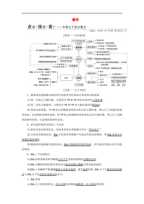 江苏专版2019版高考生物二轮复习专题三遗传讲义含解析