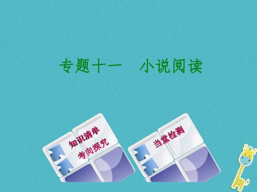 2018年中考语文第3部分现代文阅读专题十一小说阅读课件