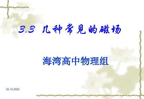 33《几种常见的磁场》PPT课件