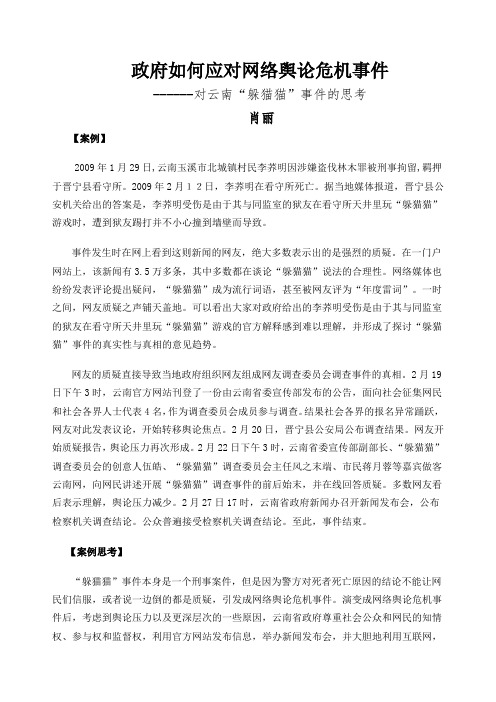 “躲猫猫事件”案例分析