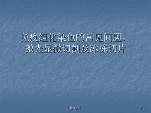 免疫组化染色的常见问题及定量分析