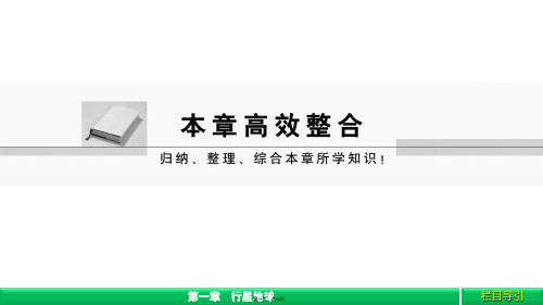 金版新学案高中人教版广西自主地理必修课件第章行星地球高效整合
