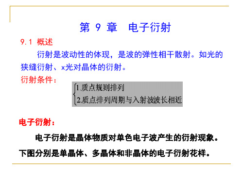 第9章 电子衍射