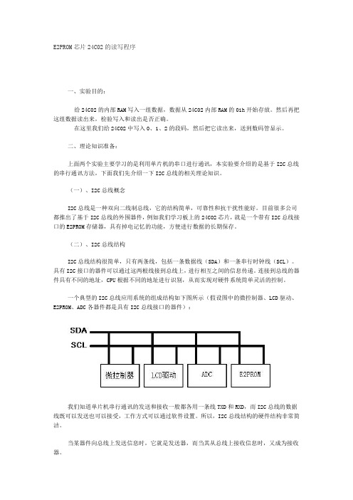 24c02读写程序
