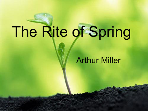 The Rite of Spring解析