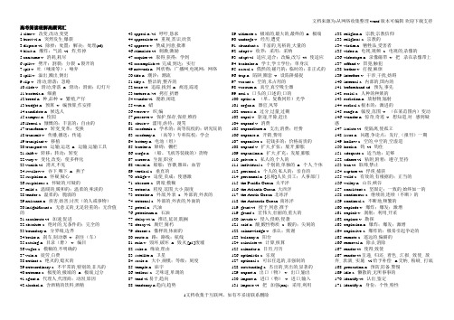 高考阅读理解高频词汇