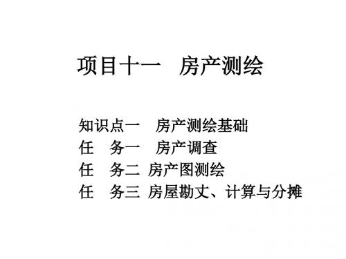 地籍与房产测绘11房产测绘