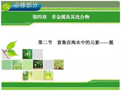 2014年高考一轮化学(人教版)：第4章 非金属及其化合物 第2节