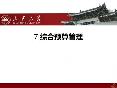 预算外资金和综合预算的管理