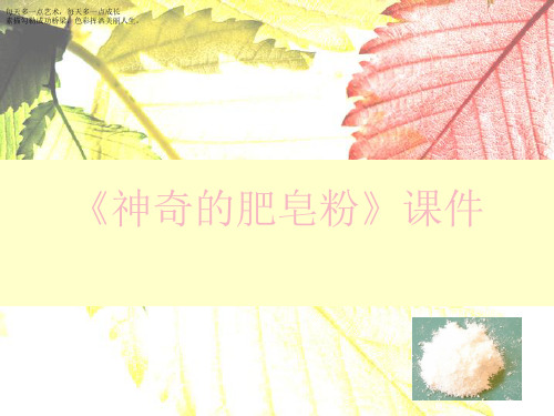 五年级下册美术课件-8《神奇的肥皂粉》 人教新课标 