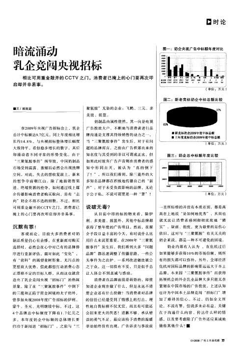 暗流涌动 乳企竞闯央视招标