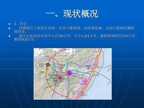 温州市瓯海区泽雅镇总体规划讨论稿24页PPT