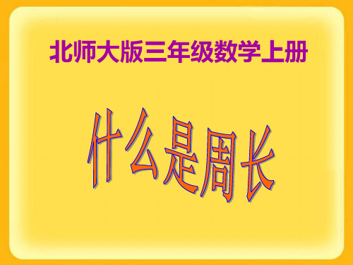 数学三年级上北师大版5-1什么是周长课件(24张)-1