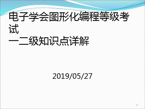 电子学会图形化编程等级考试一--四级知识点详解
