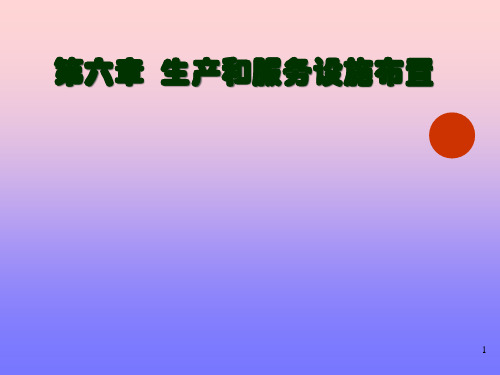 06-生产和服务设施布置