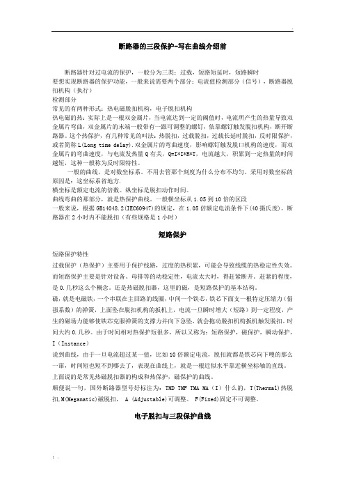 脱扣器曲线