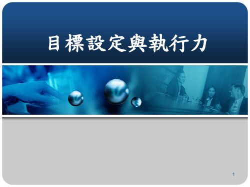 目标设定与执行力