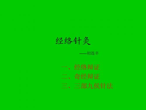 经络辩证识难经