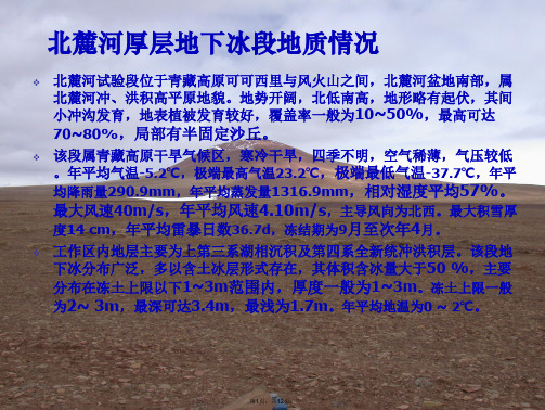 青藏铁路建设中冻土工程结构稳定性研究(共12张PPT)