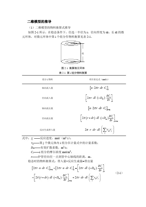 二维模型的推导