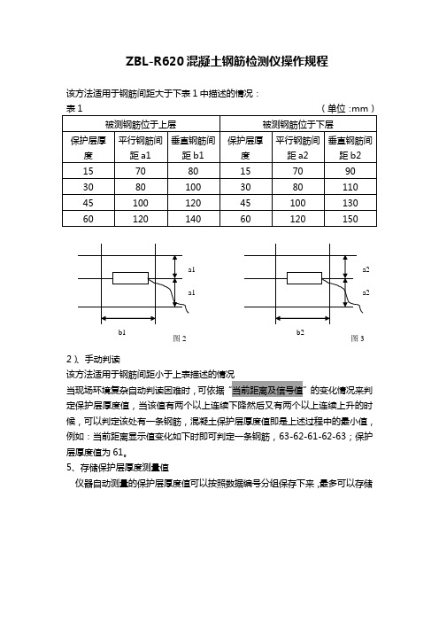 ZBLR620混凝土钢筋检测仪操作规2