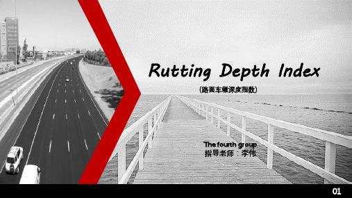 道路检测路面车辙深度指数RDI 