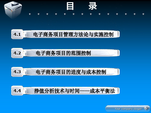 电子商务项目的实施与控制