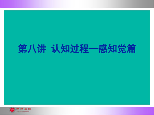 第八讲认知过程感知觉篇-资料.ppt