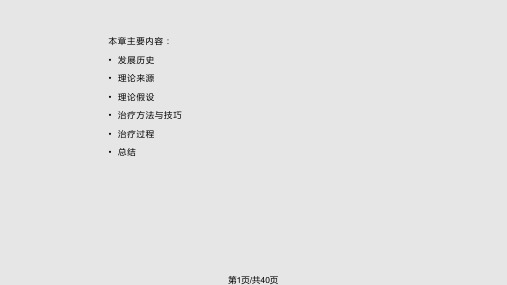 心理社会治疗模式PPT课件