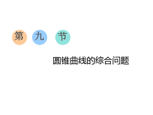 高考数学总复习第九节  圆锥曲线的综合问题