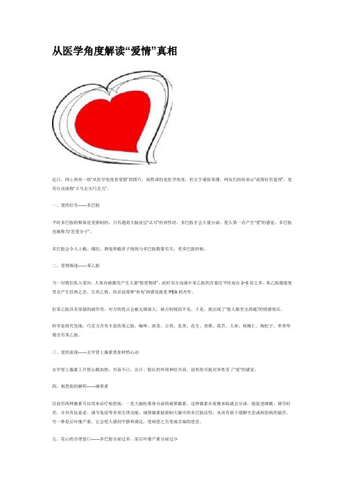 从医学角度解读“爱情”真相