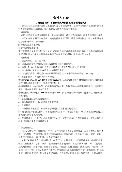 急性心力衰竭
