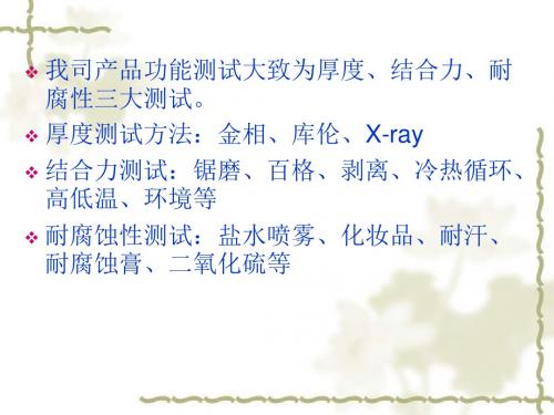 盐水喷雾测试培训讲解