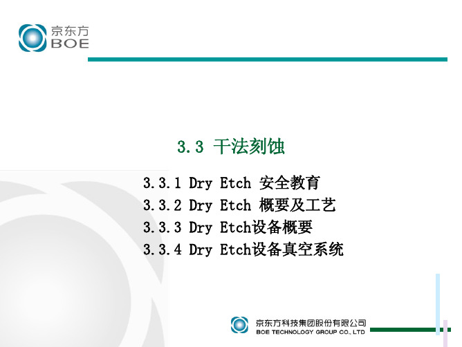 Dry Etch 细化资料