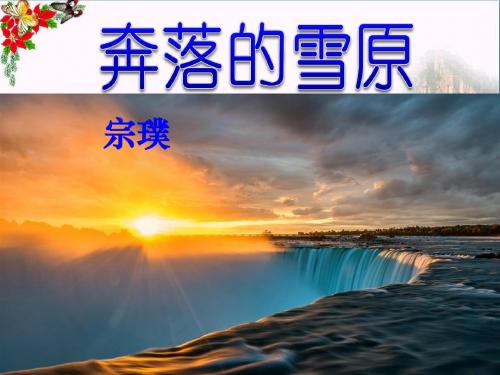 奔落的雪原- 优秀PPT课件2