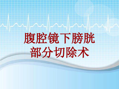 手术讲解模板：腹腔镜下膀胱部分切除术