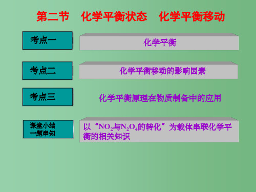 高考化学一轮复习 第七章 化学反应速率和化学平衡 第二节 化学平衡状态 化学平衡移动 新人教版