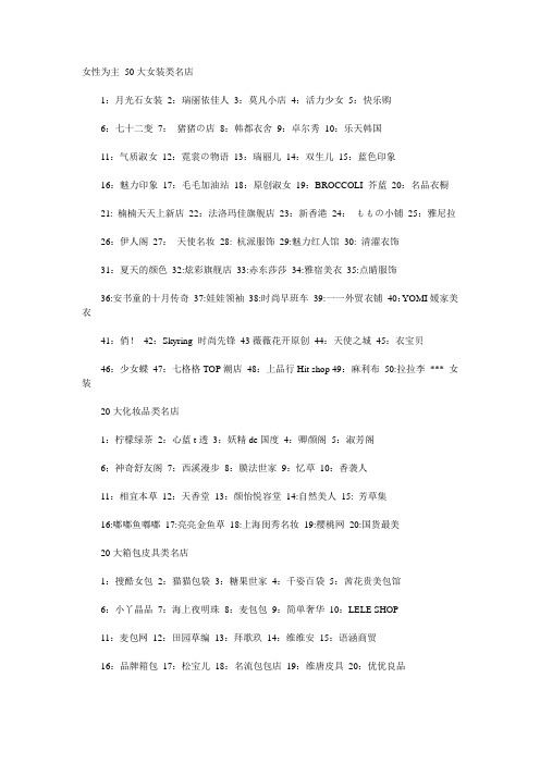 店名