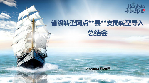 中国邮政-省级转型网点县支局转型导入总结