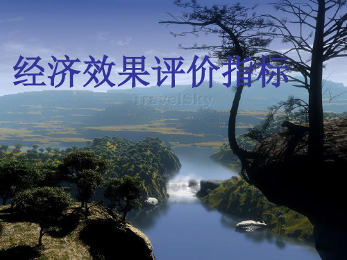 9.2 经济效果评价指标