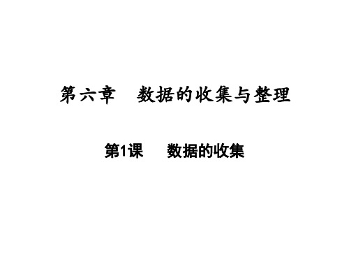 数据的收集北师大版七年级数学上册PPT精品课件