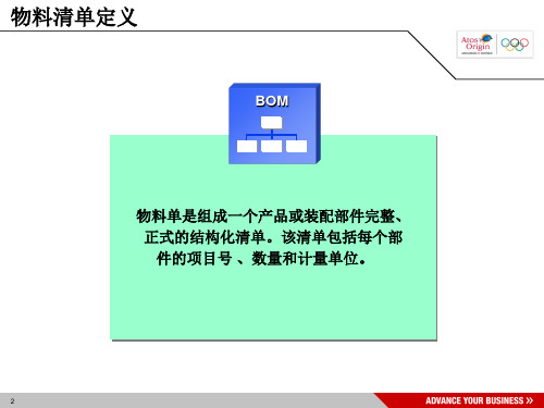 SAP关于物料BOM的详细解说