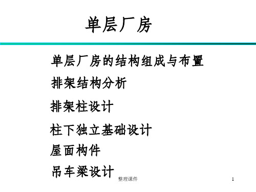 钢筋混凝土-单层厂房