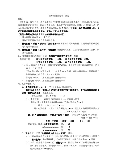 磁罗径自差