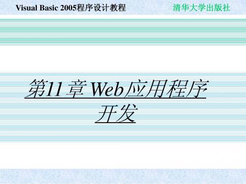 Visual Basic 2005程序设计教程chap11简明教程PPT课件