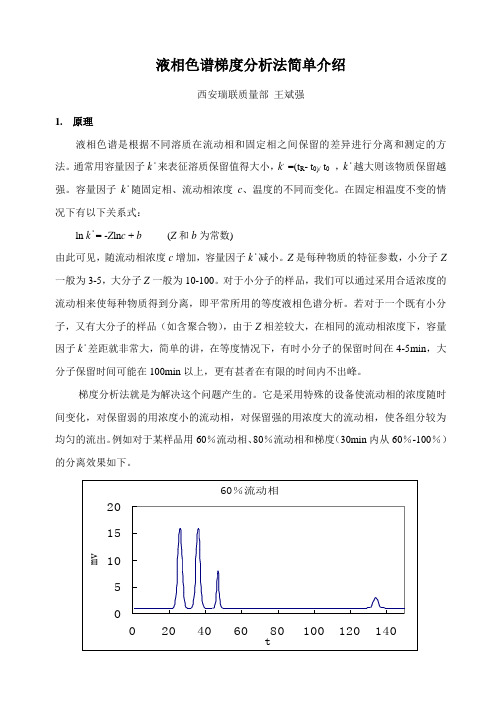 液相色谱梯度分析法简单介绍
