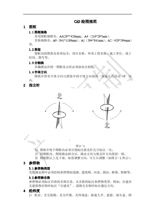 CAD竣工图纸绘制规范