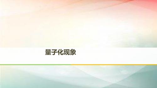 2019届二轮复习   量子化现象    课件(24张)(全国通用)